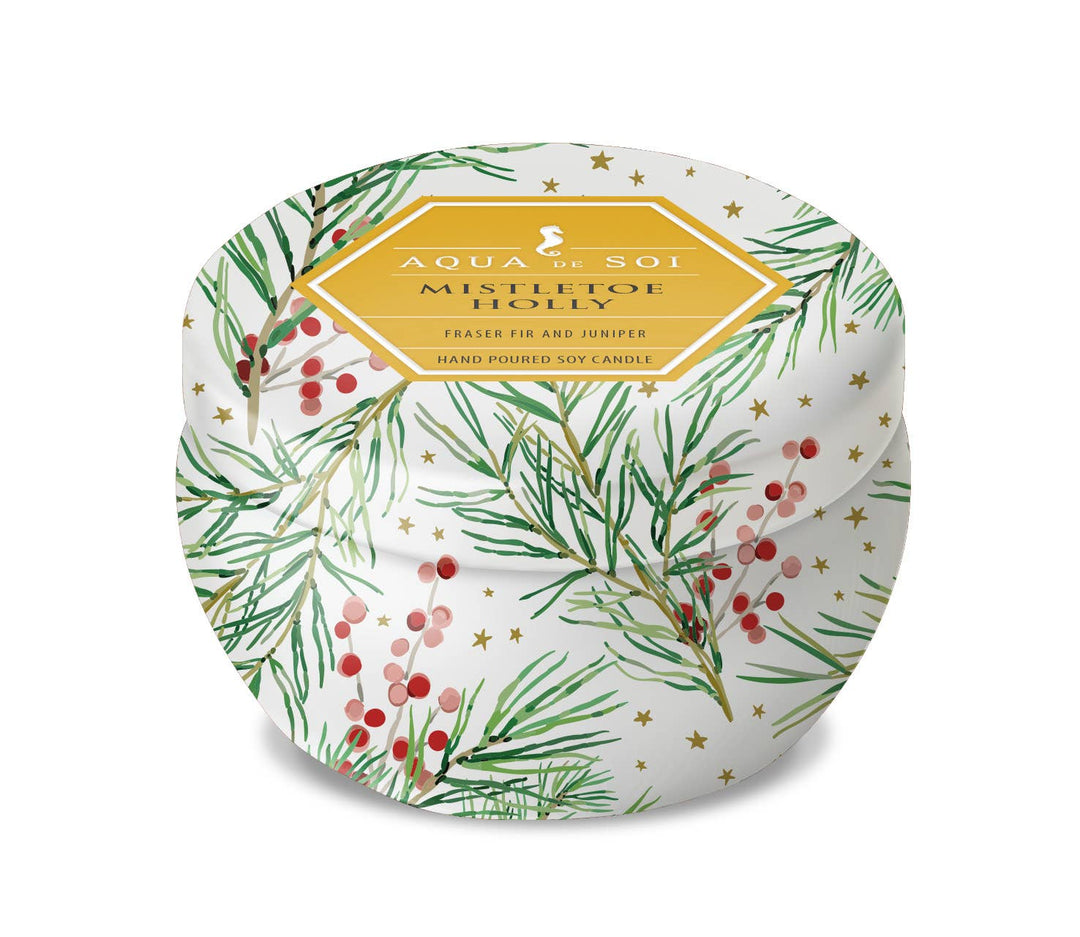 The SOi Company - Mistletoe & Holly 9oz Aqua De SOi Tin