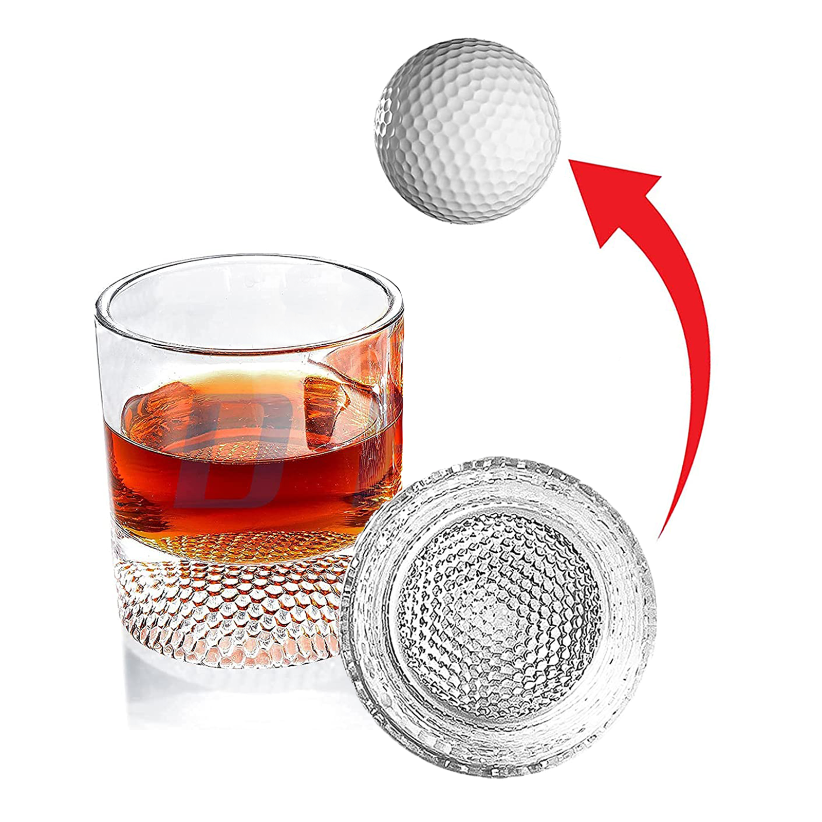 Golf Ball Whiskey Glasses Set of 2-8oz Golf Gifts – The Oaks Apparel Co.