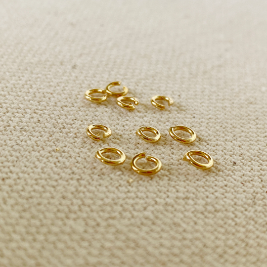 GoldFi - 5 grams bag of 18k Gold Filled Jump Ring Size 3mm, 4mm, 5mm,