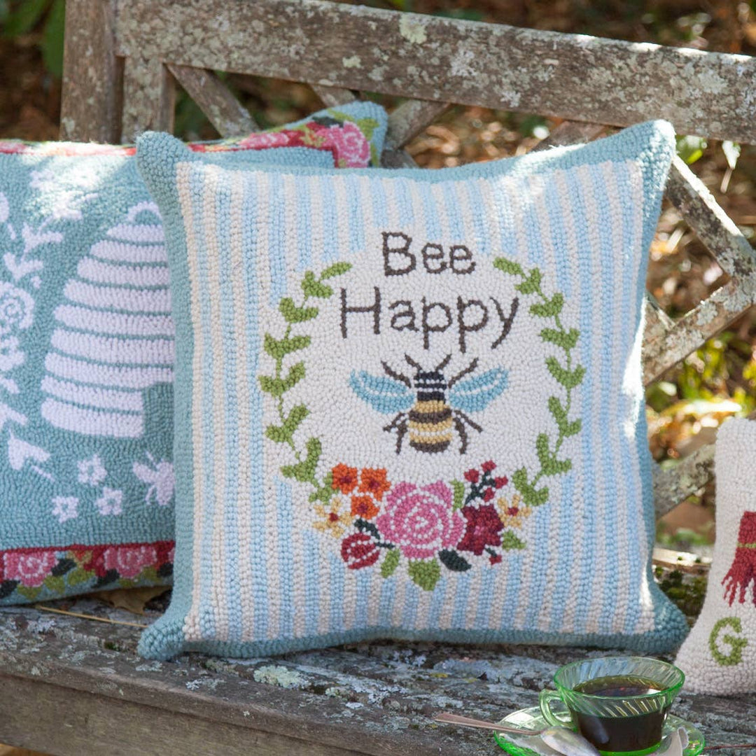 Peking Handicraft - Secret Garden Bees III Hook Pillow