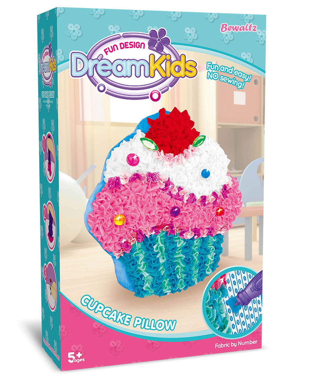 Bewaltz - DIY Kids Pillow-Cupcake