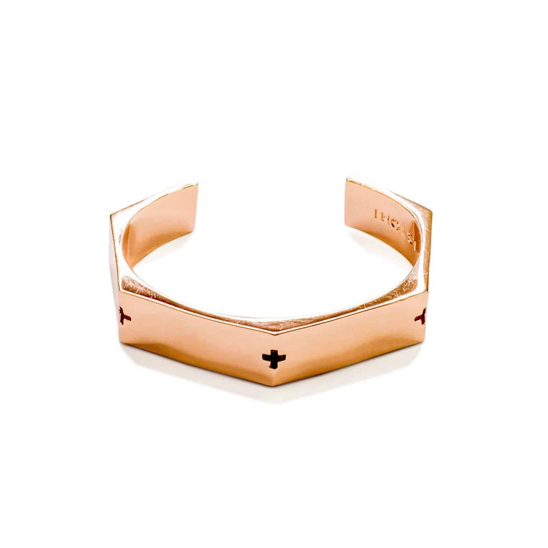 Holst and Lee - Metal Rose Gold Thick Bracelet