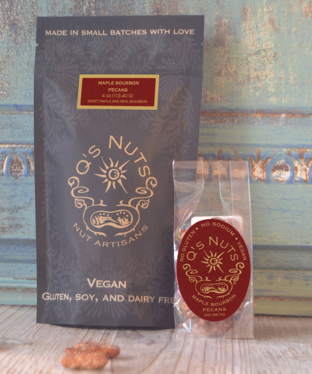 Q's Nuts, LLC - 4 oz Maple Bourbon Pecan