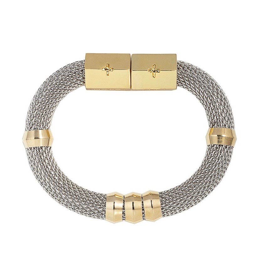 Holst and Lee - Mesh Classic Two Tone Bracelet