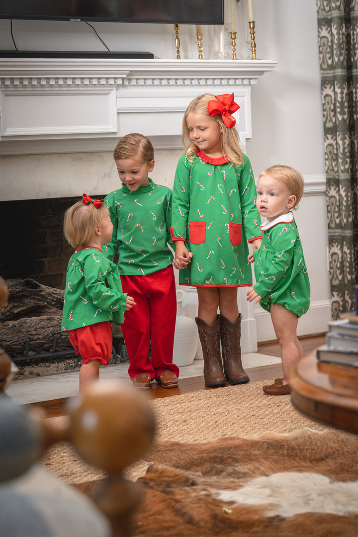 Ava Candy Cane Lane Bloomer Set