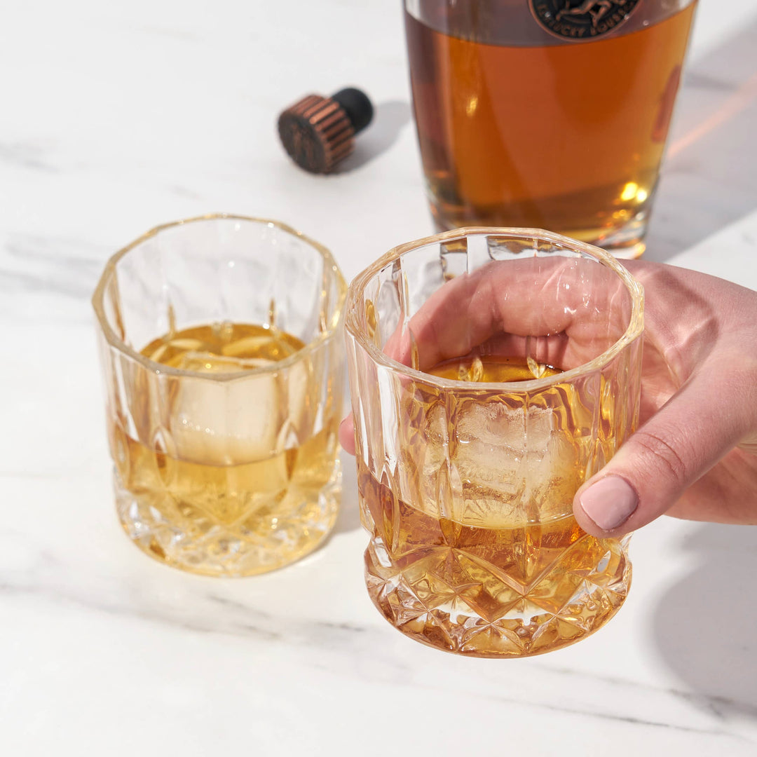 Viski - Admiral™ Crystal Heavyweight Bourbon Glasses - Set of 2