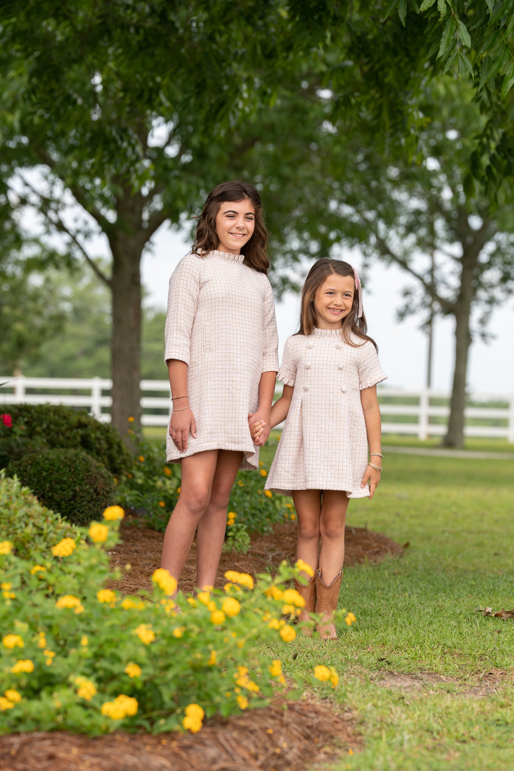 Kate Brown Pink Tweed Dress – The Oaks Apparel Co.