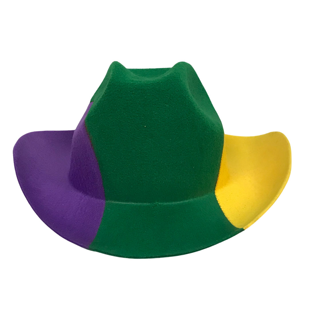 Plush Appeal LLC - Purple, Green and Gold Cowboy Hat (Each)