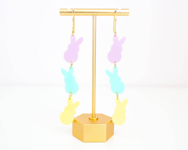 Momenti di Vita - Easter Earrings Bunny Pastel Acrylic Dangles