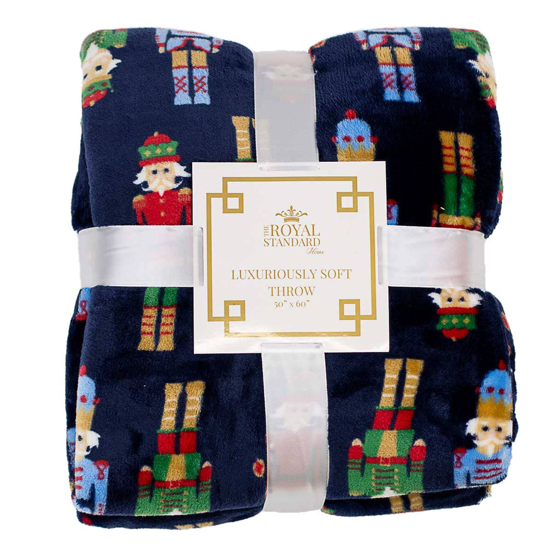 The Royal Standard - Nutcracker March Throw   Navy/Multi   50x60