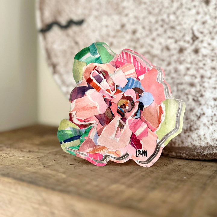 Lauren Dunn - Pink Zinnia Bold Bloom Acrylic