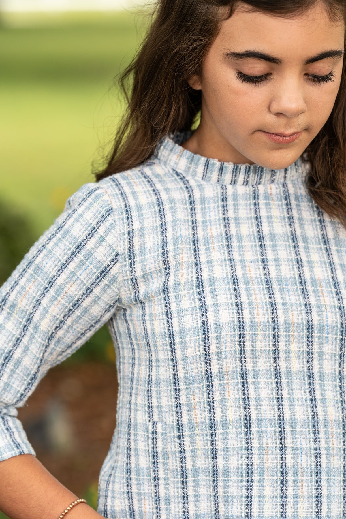 Kate Blue Tweed Dress The Oaks Apparel Co. Kate Blue Tweed Dress The Oaks Apparel Co.