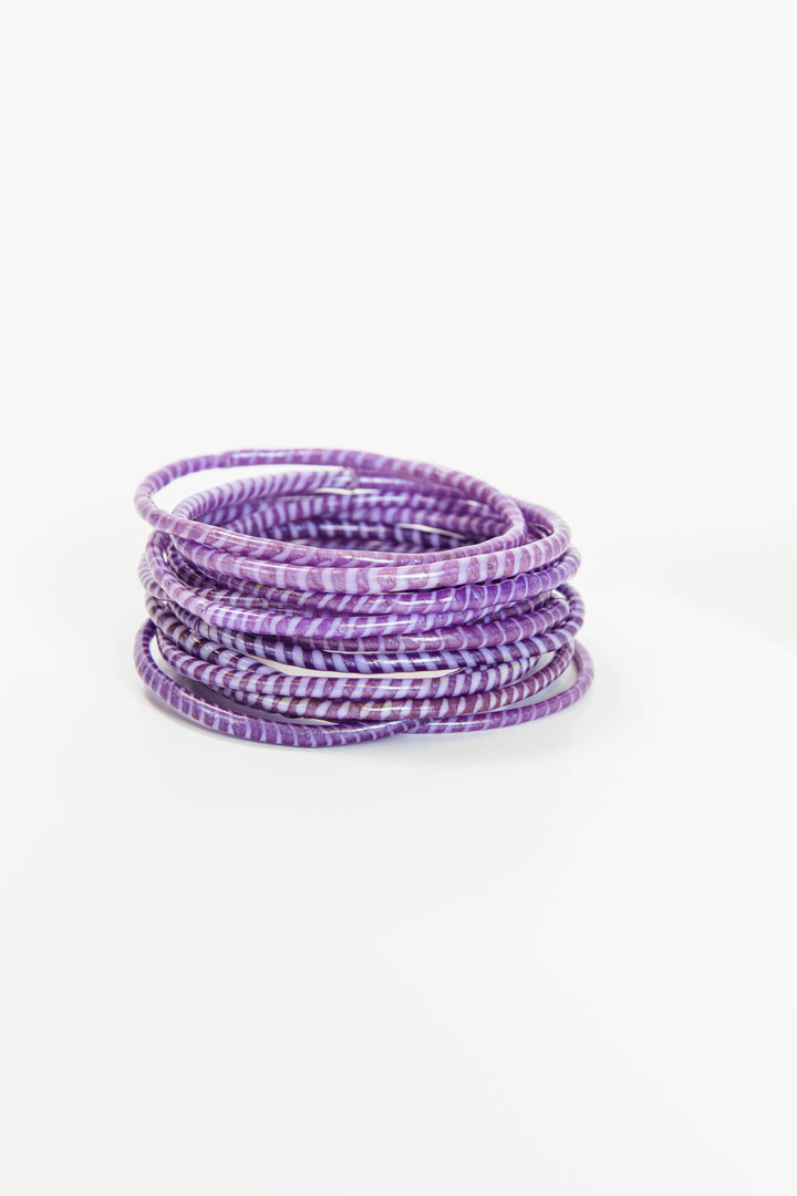 BECASA - Beach Bangles - Dark Violet