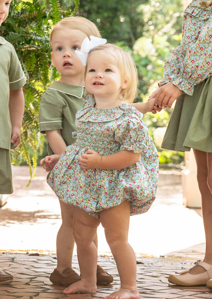 Layla Evergreen Floral Bubble
