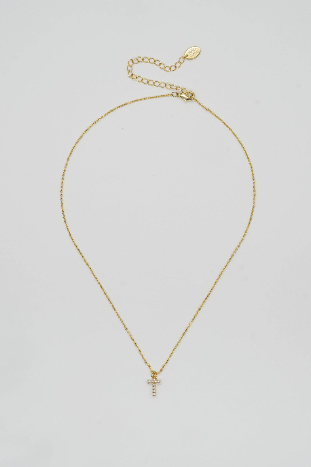 Dainty Love Pearl Initial Necklace: Holiday Favorite!: G / 15" + 3"