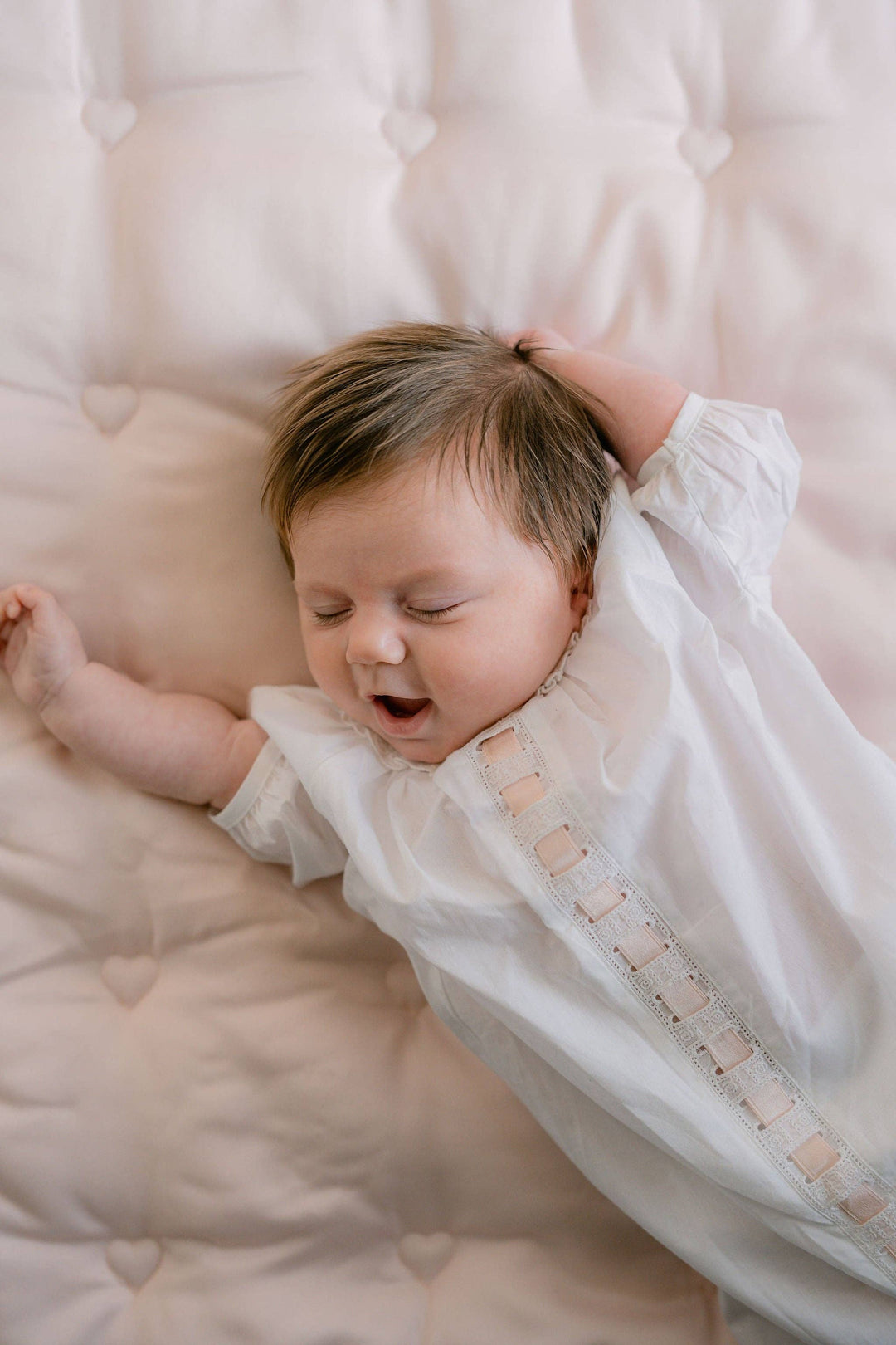 Lenora - BABY BRANTLEY RIBBON DAYGOWN: Blue / 0/3M