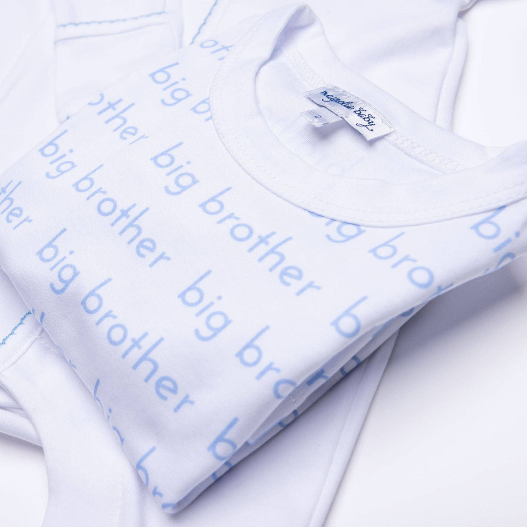 Magnolia Baby - Big Brother Print Long Pajamas: 18/24M