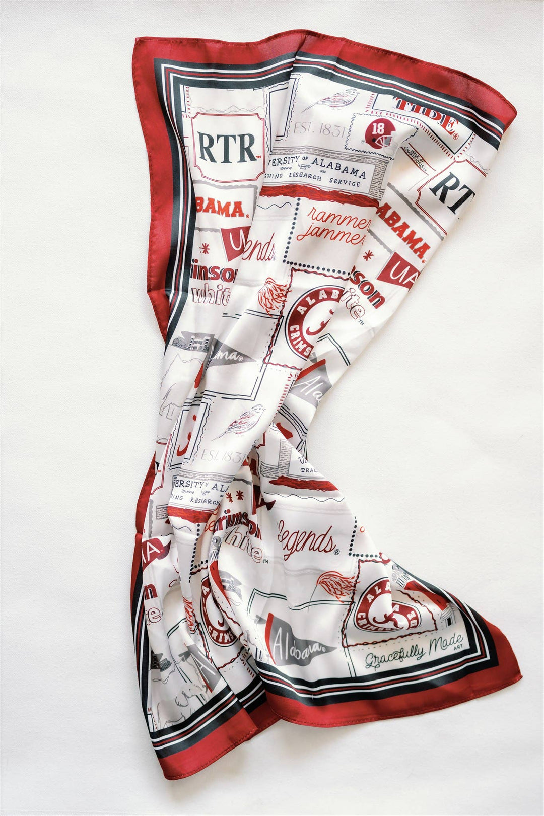 Gracefully Made Art - Alabama Silk Scarf