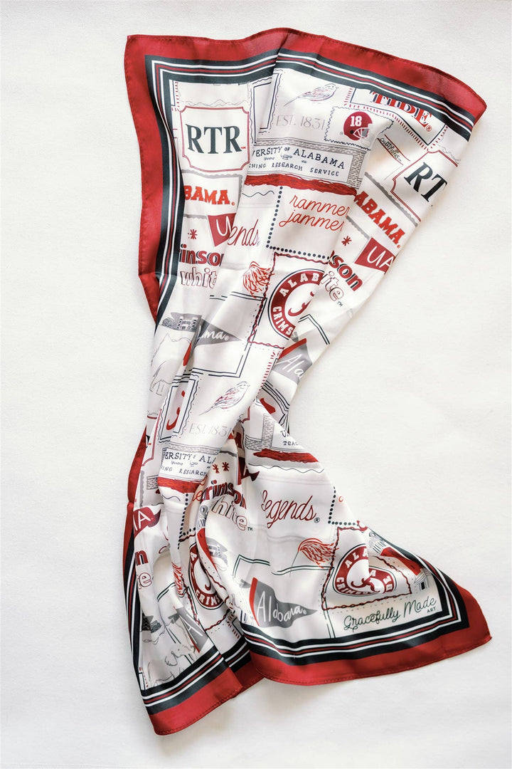 Gracefully Made Art - Alabama Silk Scarf