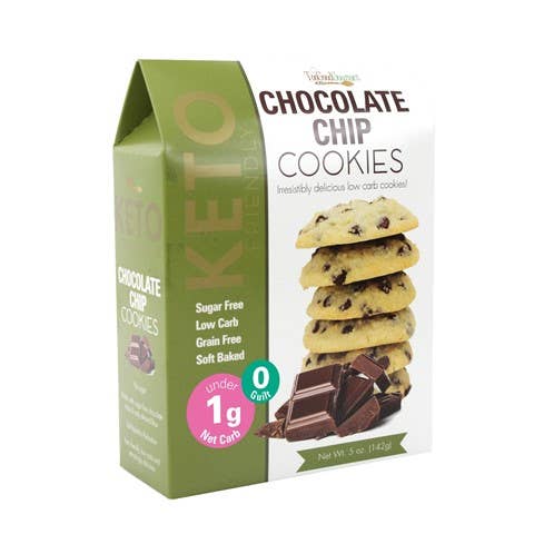 Too Good Gourmet - Keto Cookies (5oz) - Box 12 Count: Chocolate Chip Cream Cheese