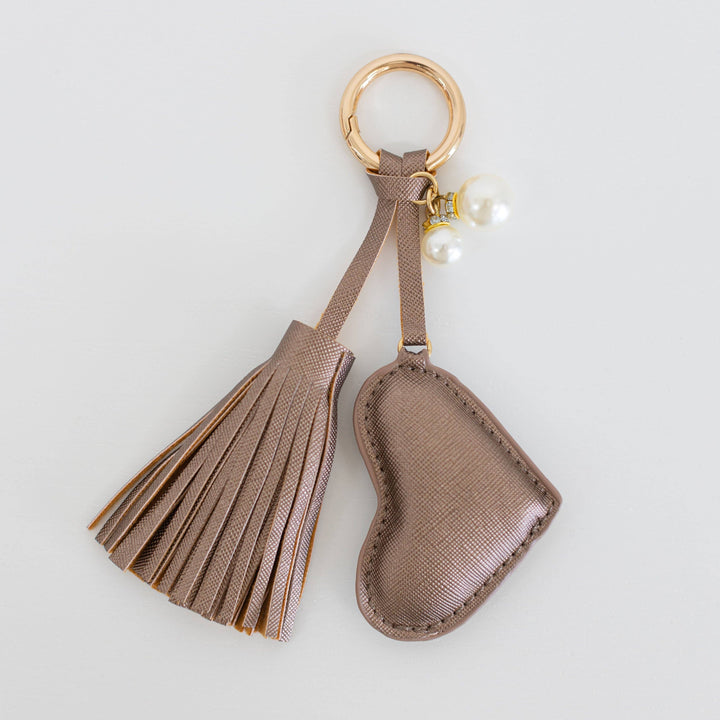 Hollis - Dusti Rose Heart Keychain: Blush