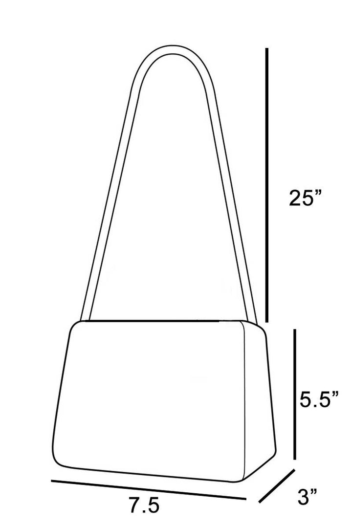 Anarchy Street - Transparent Rectangle Stud Trim Chain Bag: PN