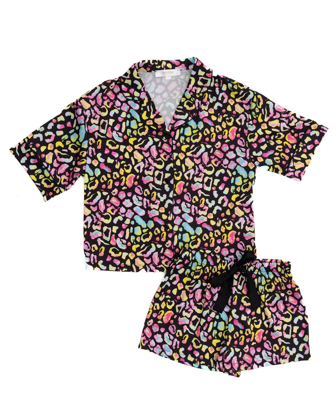 Sunshine Society - Kids Bright Animal Silky Short Set: 10