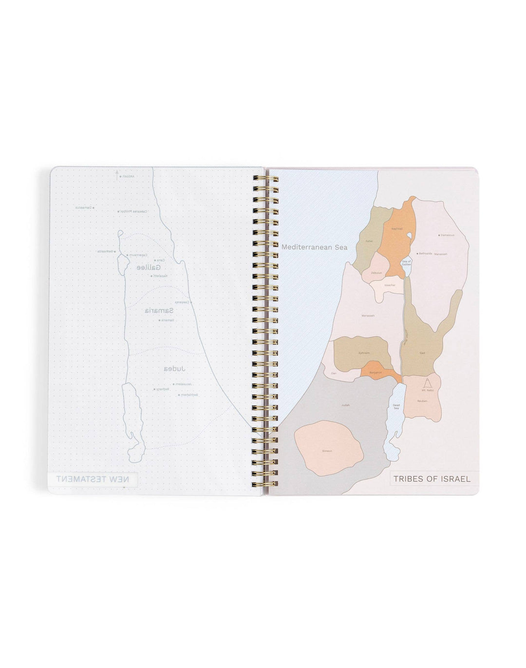 Church Notes Co. - Lilac Church Notes Bible Reference Notebook with Maps