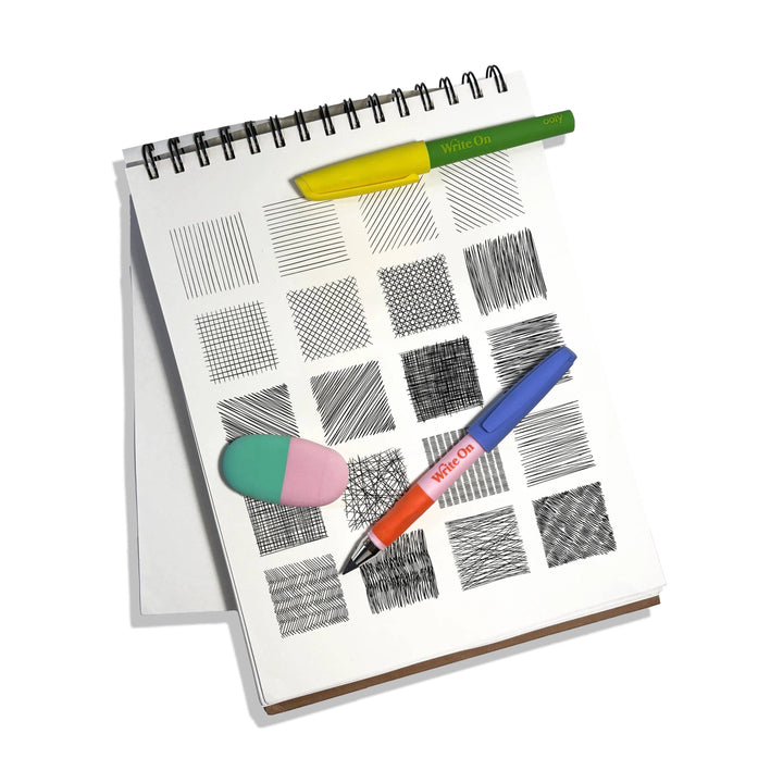 OOLY - Write On Graphite Pencil and Eraser Set - 3 PC
