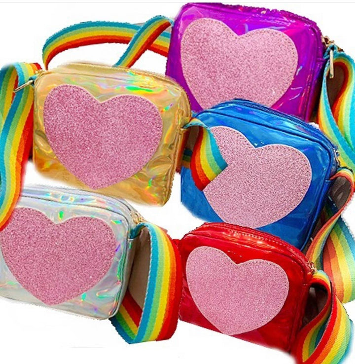 Sparkle Sisters by Couture Clips - Heart Purse: Silver