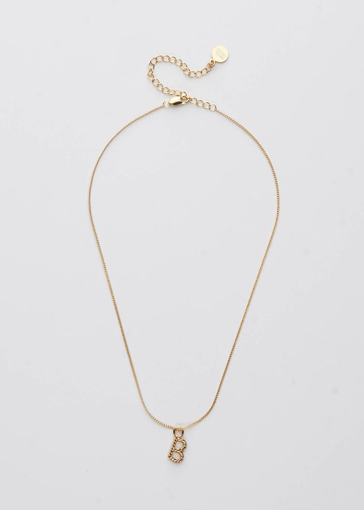 Aspen Initial Mini Necklace: Holiday Favorite!: L / 14"+3"