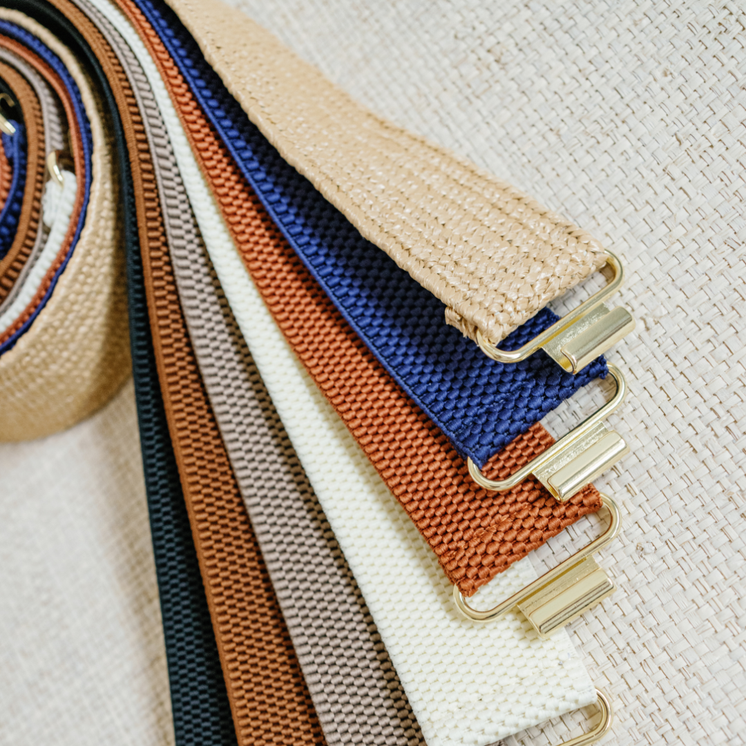 Garland - Dark Raffia Interchangeable Stretch Belt Band: Dark Raffia / L