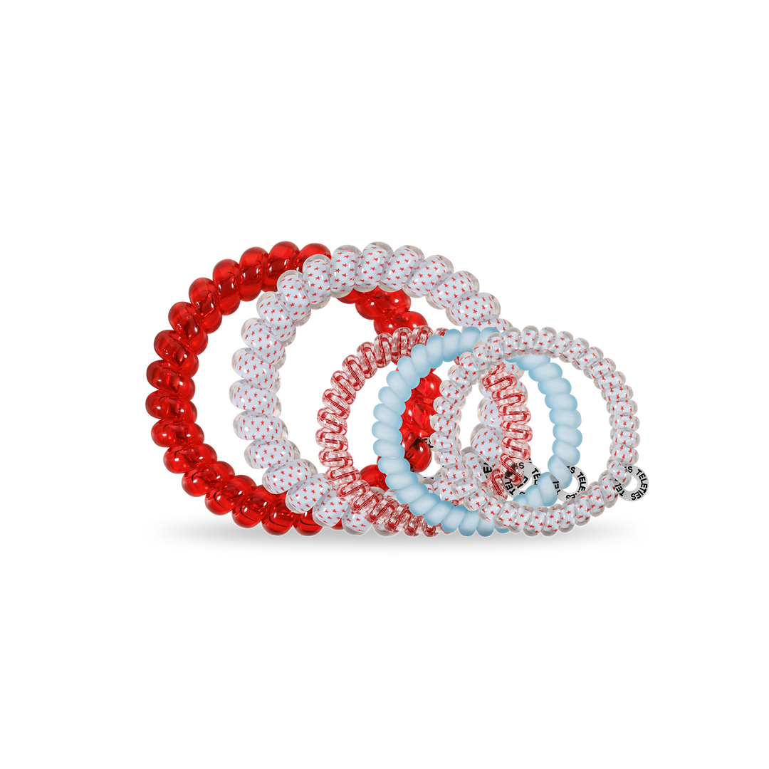 TELETIES - Spiral Hair Coils | Mix Pack | Oh My Stars! Hair Ties