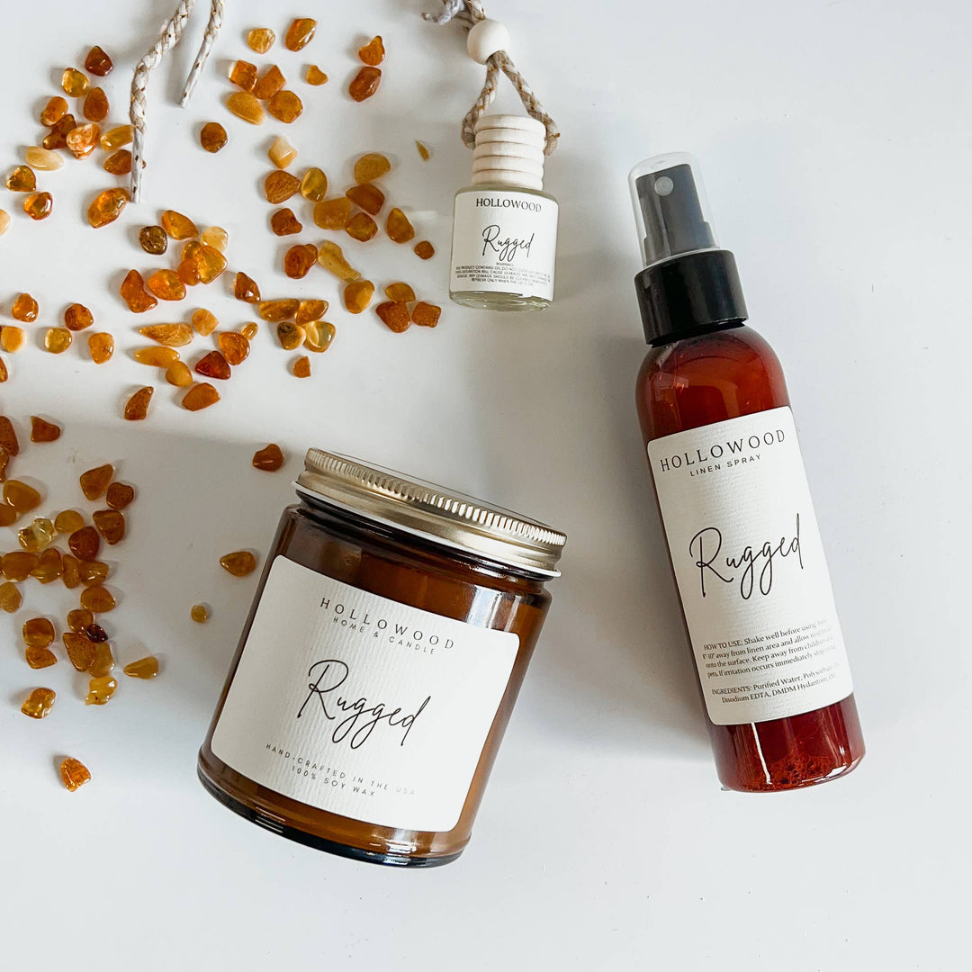 Hollowood Home and Candle - RUGGED | MEN’S COLLECTION: 8 OZ