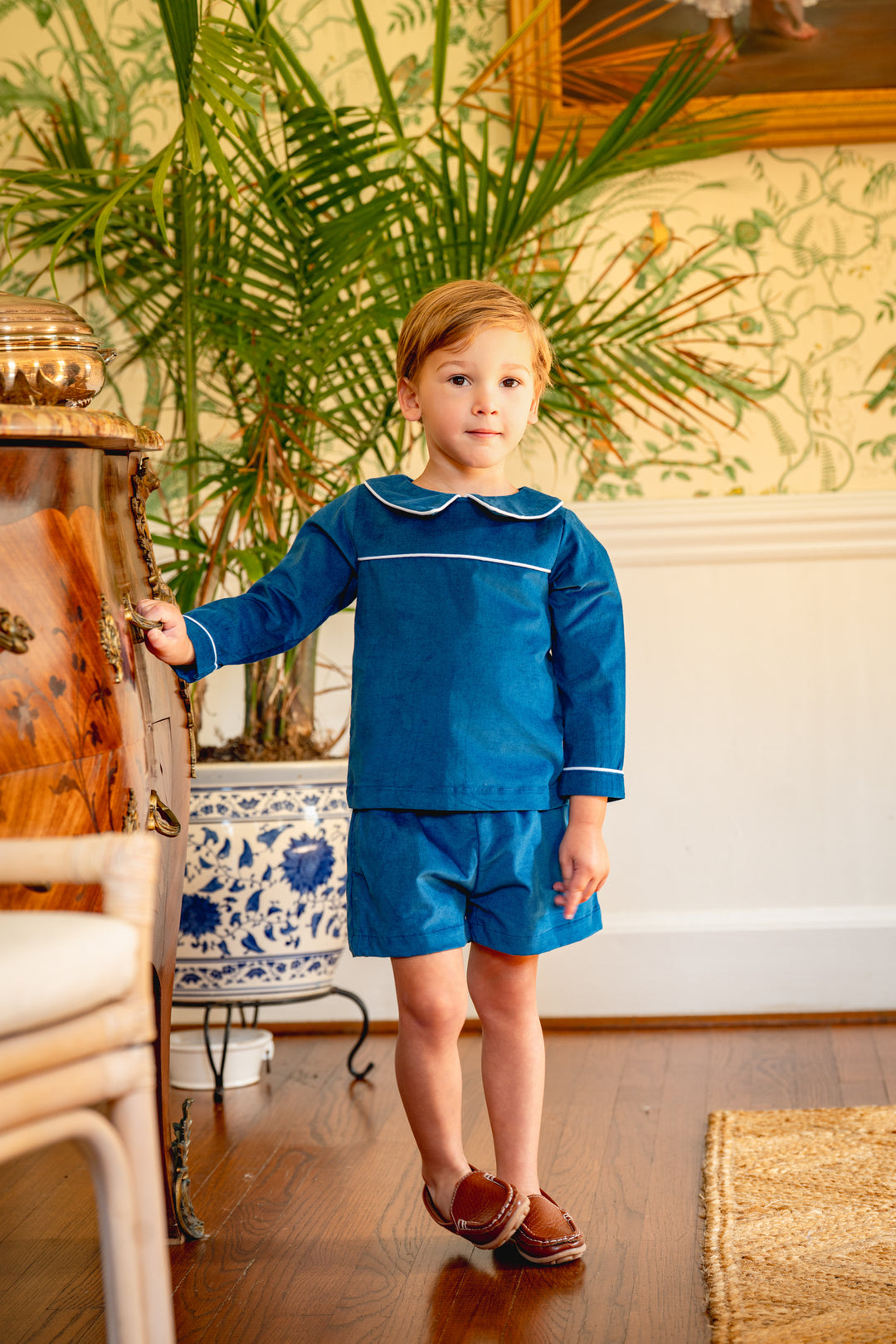 Benjamin Navy Heirloom Velvet