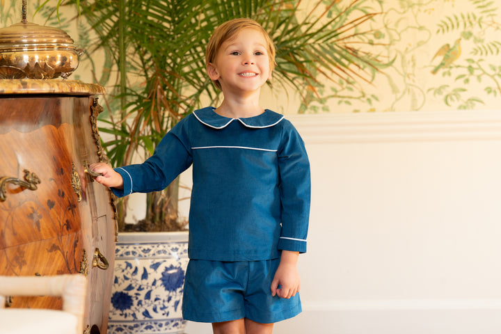 Benjamin Navy Heirloom Velvet