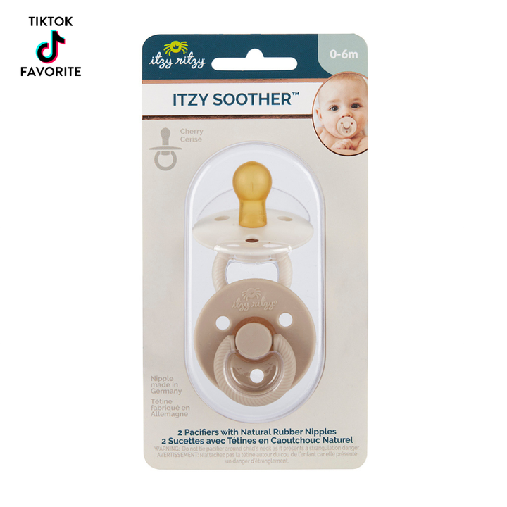 Itzy Ritzy - *NEW STYLES* Itzy Soother™ Natural Rubber Paci Sets: Glow 0-6 M