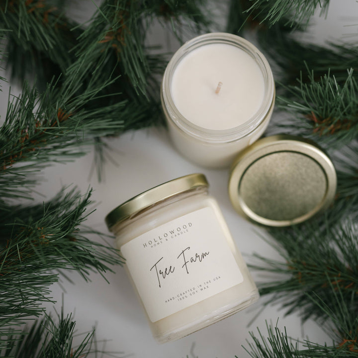 HOLLOWOOD FRAGRANCE - TREE FARM | HOLIDAY | CANDLE: 8 Oz