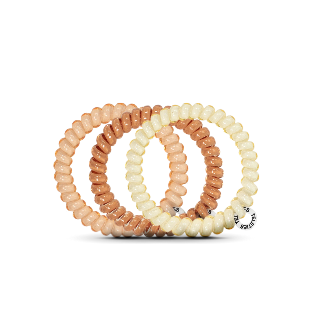 TELETIES - Spiral Hair Coils | Small | For the Love of Nudes Hair Ties