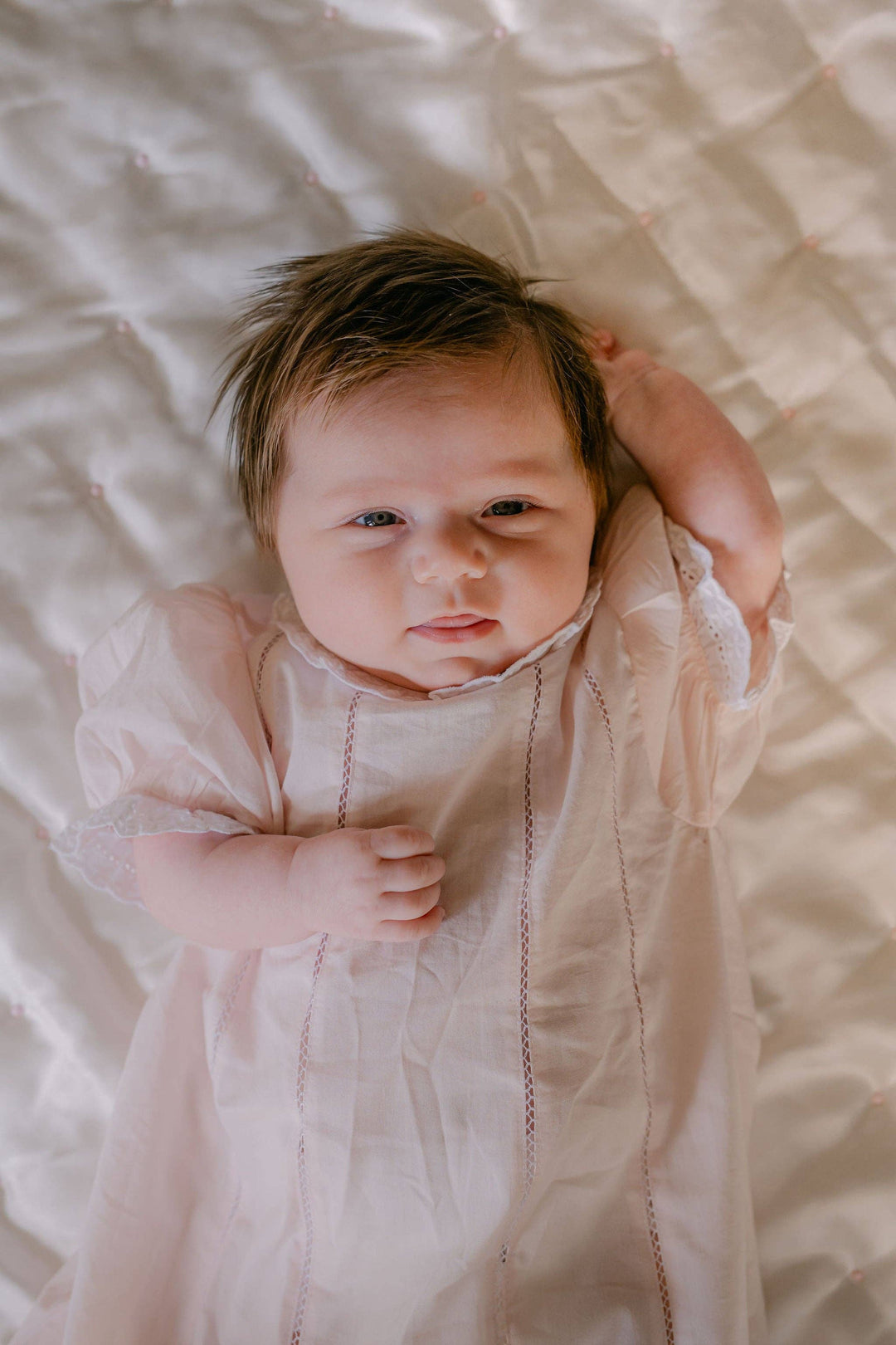 Lenora - BABY SPENCER  DAYGOWN : Pink / 3/6 M