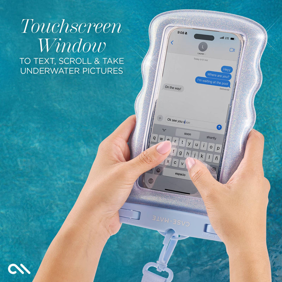 Case-Mate - Case-Mate Wavy Waterproof Floating Phone Pouch: Mist Twinkle