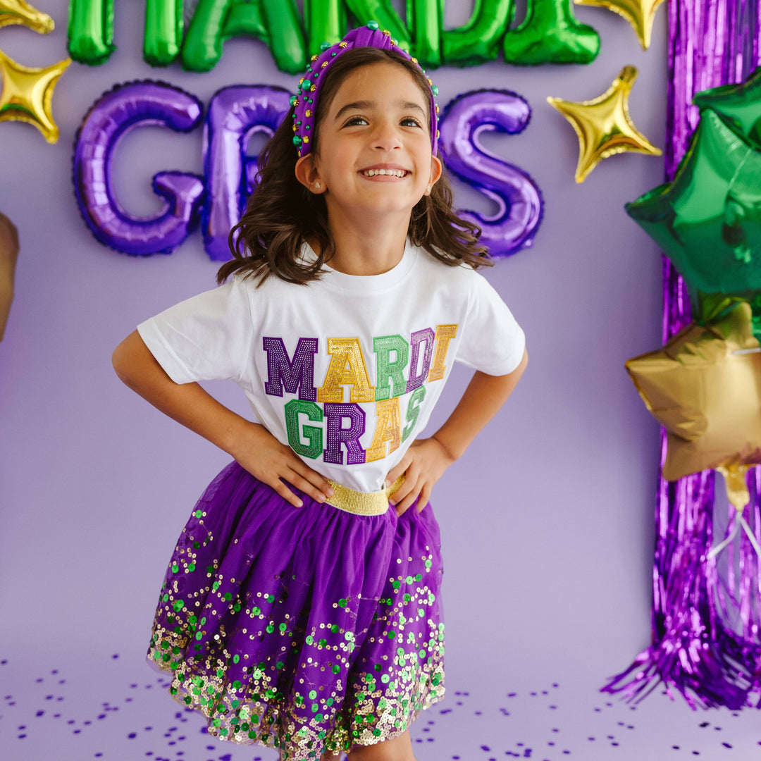 Sweet Wink - Mardi Gras Confetti Tutu - Kids Clothing - Mardi Gras: 1-2Y
