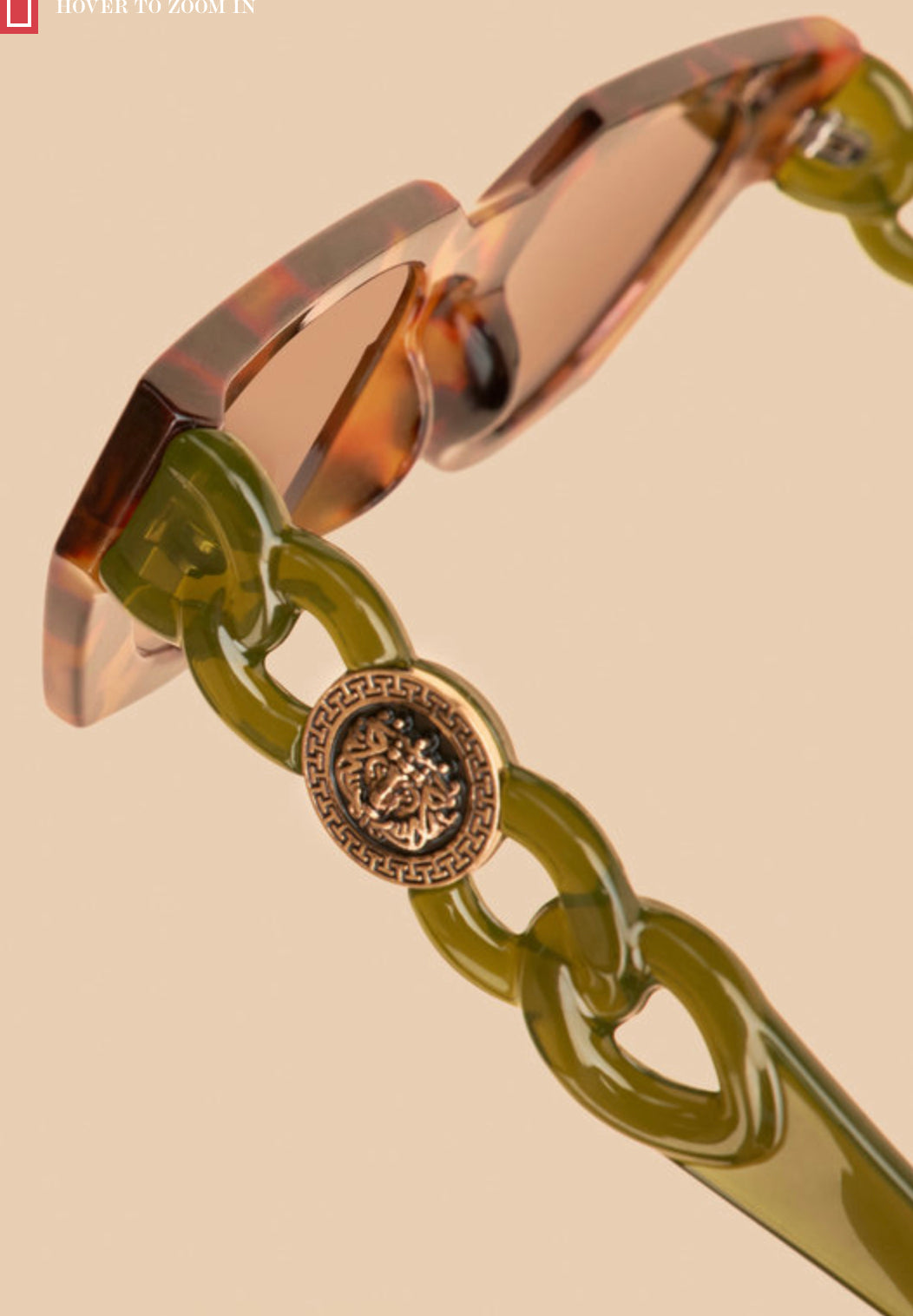 Powder Zelia - Tortoiseshell/Olive Sunglasses