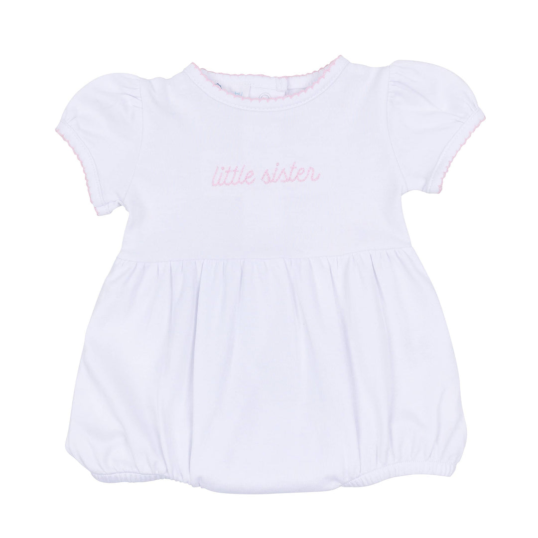 Magnolia Baby - Little Sister Short Sleeve Bubble: 9 Months