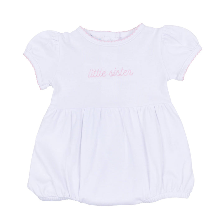 Magnolia Baby - Little Sister Short Sleeve Bubble: 3 Months