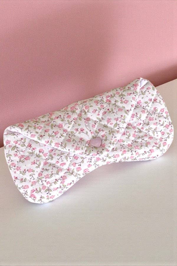 Nash Grey - Sophie Pink Floral Eyeglass Case