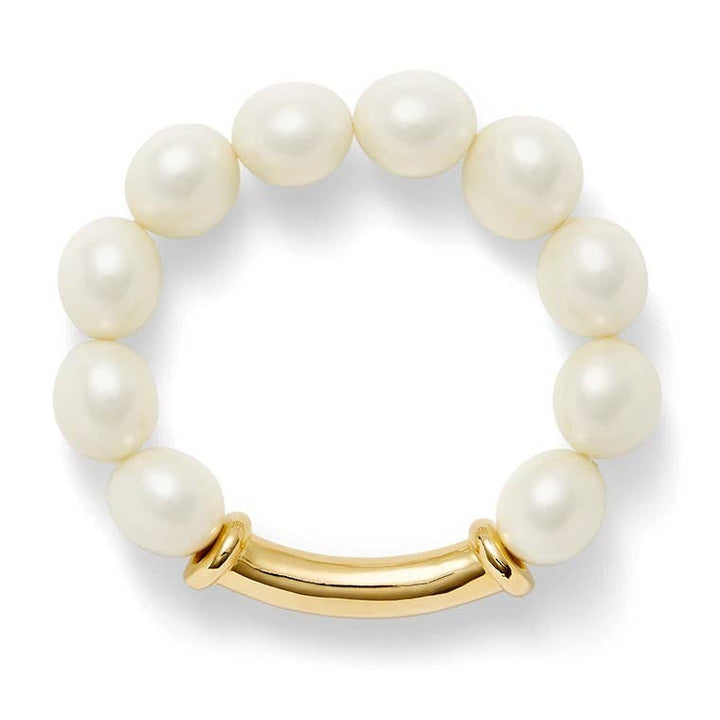 CC & Co by Catherine Canino - Classic Pebble Pearl Bracelet: Salmon
