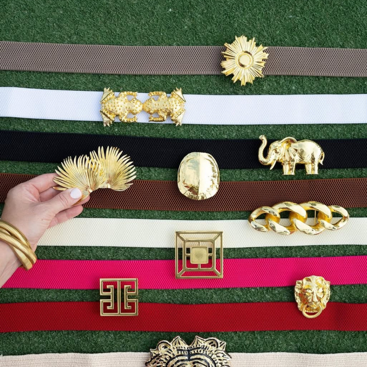 Garland - Elephant Artisan Interchangeable Belt Buckle w/ Gold Finish