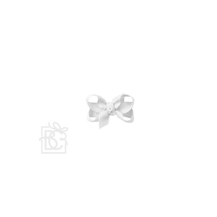 Beyond Creations, LLC - SIGNATURE GROSGRAIN BOW ON CLIP: 3.5" Medium - 7/8" Ribbon on Alligator Clip / PINK
