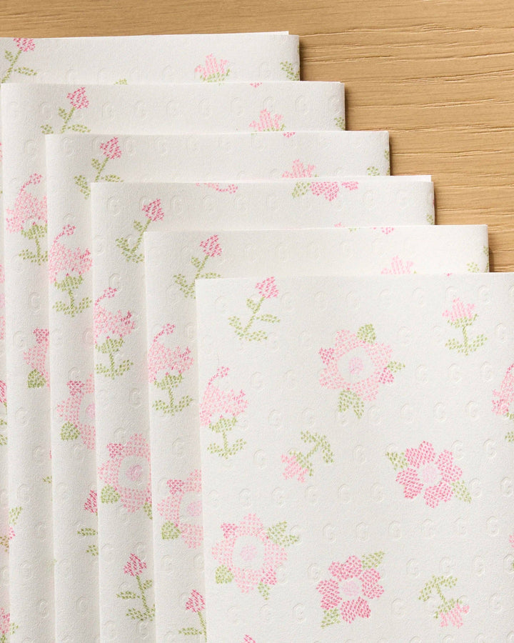 Geometry - Cross Stitch Floral Not Paper Towel Set